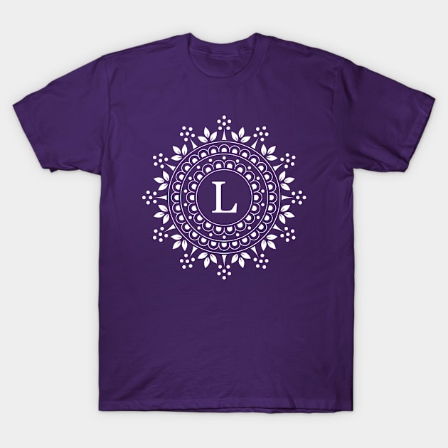 Monogram letter L T-Shirt by Florin Tenica